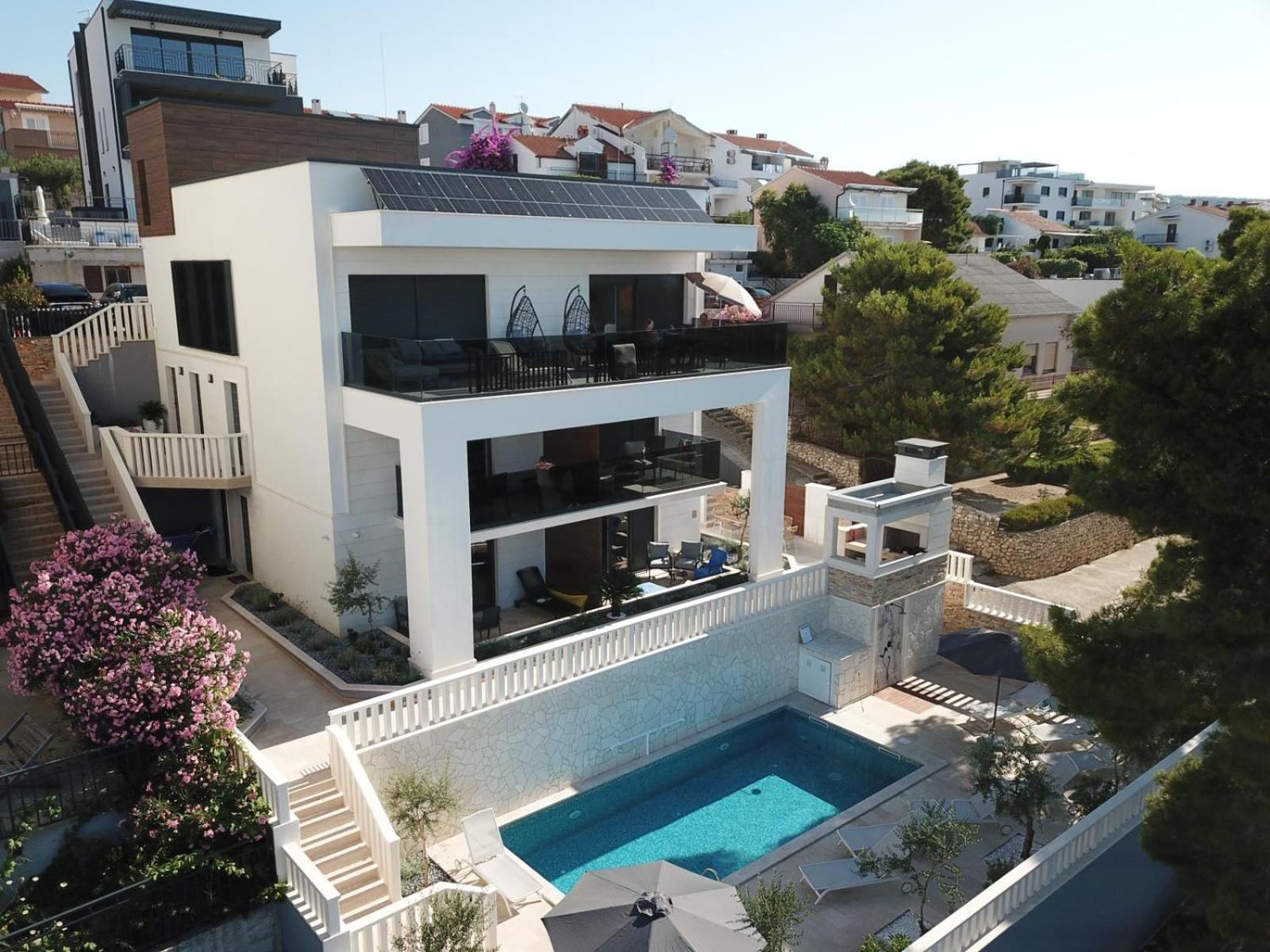 Luxury Beachfront Villa Carlisa Čiovo 외부 사진